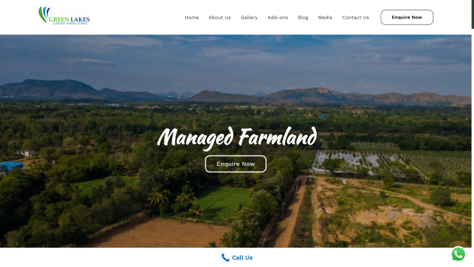 Green Lakes — Managed Farmland — case study screenshot