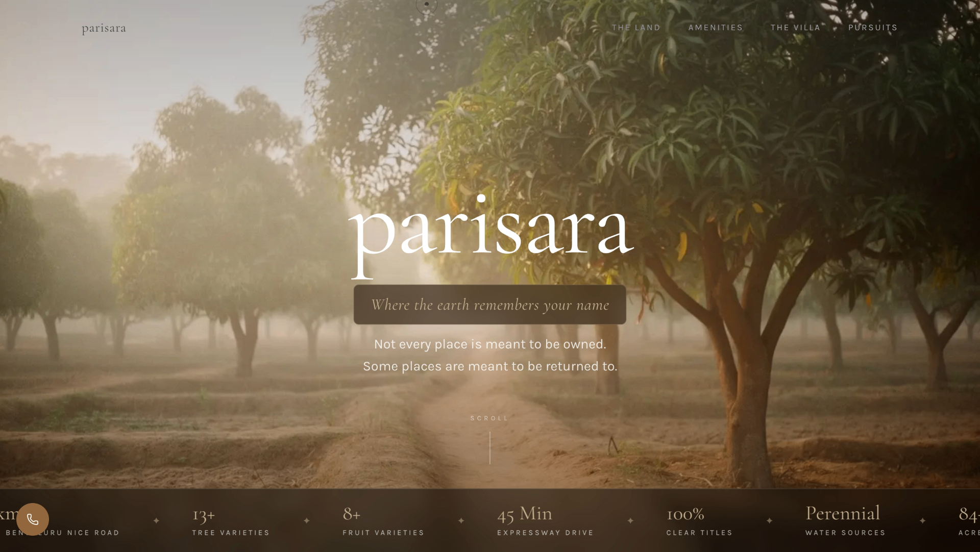 Parisara Farms — case study screenshot