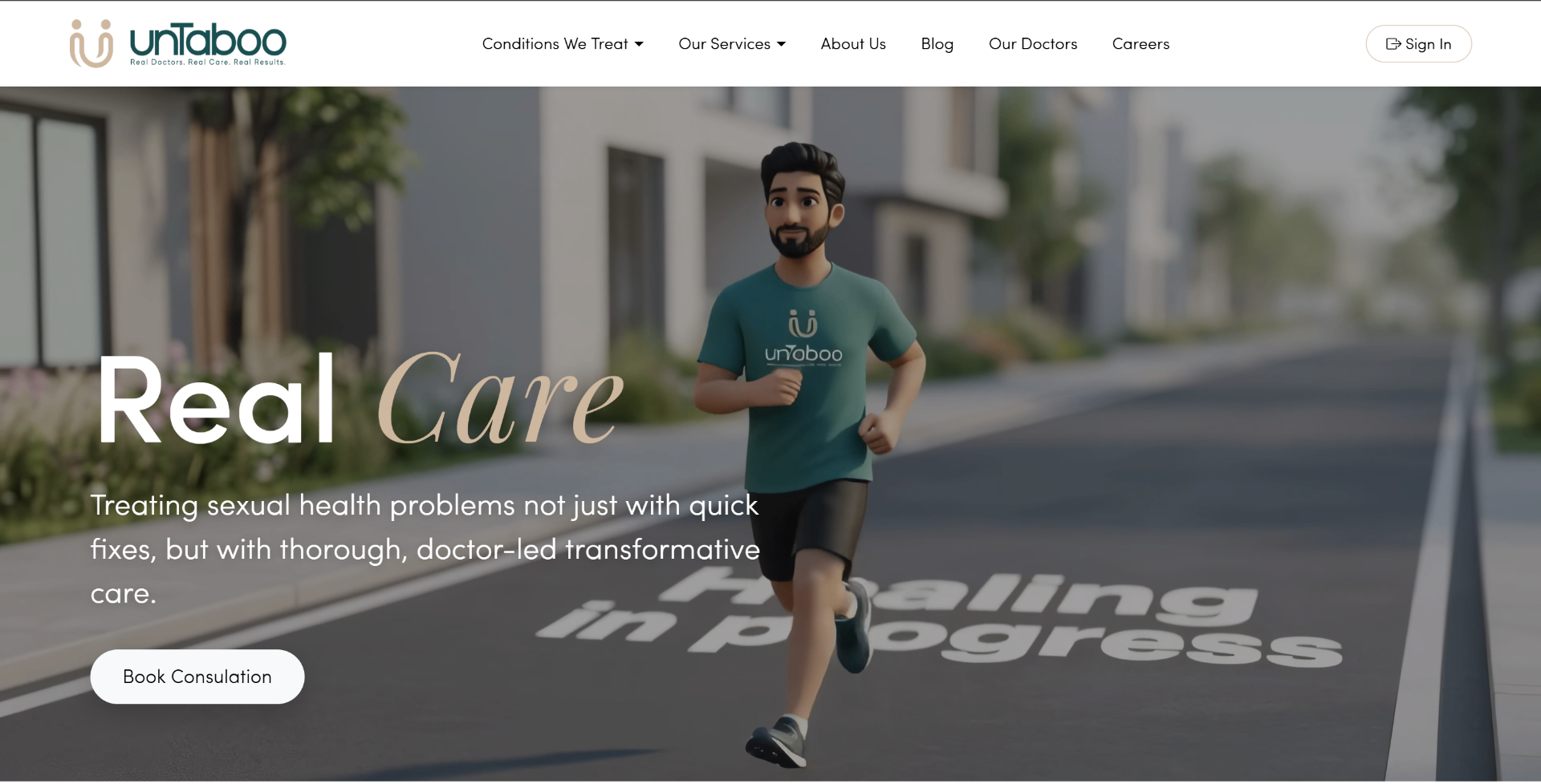 Untaboo — case study screenshot